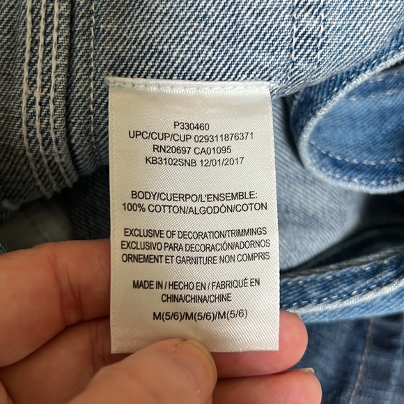 Dickies Denim Overalls Medium 5 6 - Picture 4 of 4